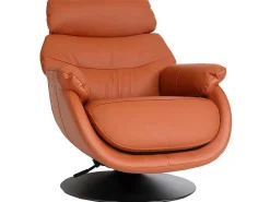 Relaxfauteuil Met Kruk Mcw-K99, Bruin-Vente-unique Clearance