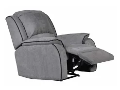 Relaxfauteuil Microvezel Hernani - Grijs-Vente-unique Sale