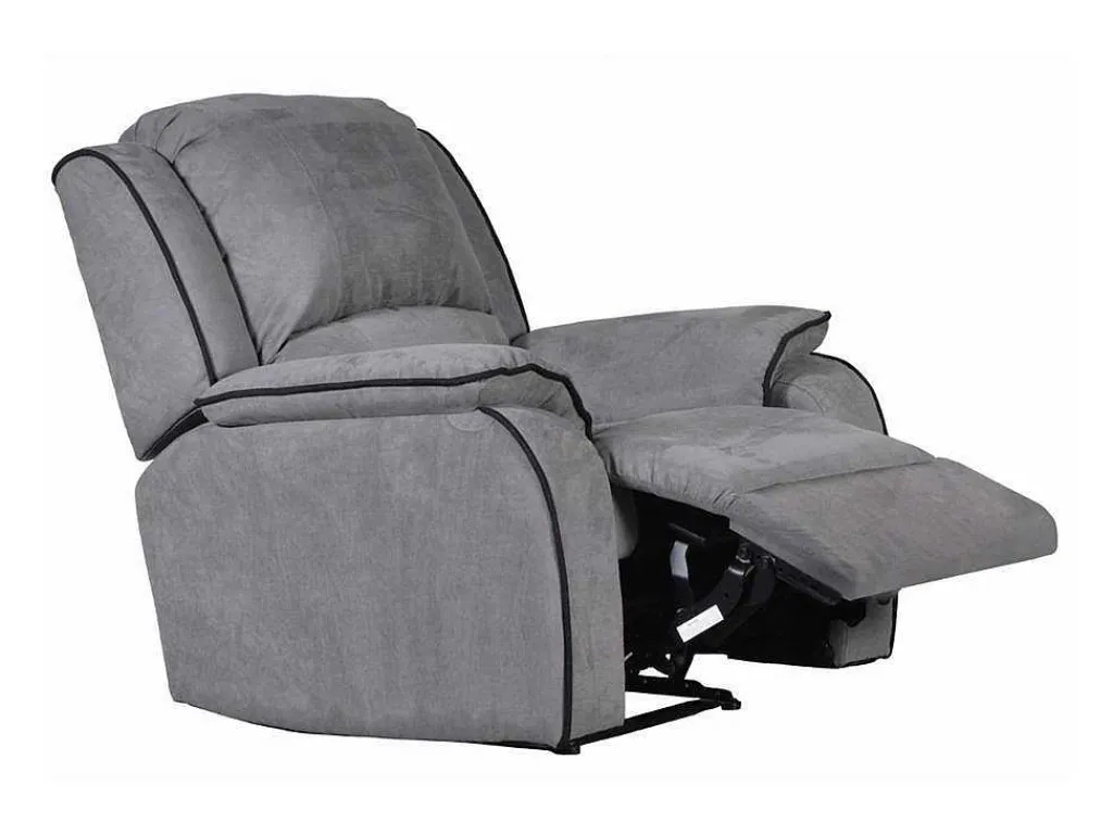 Relaxfauteuil Microvezel Hernani - Grijs-Vente-unique Sale