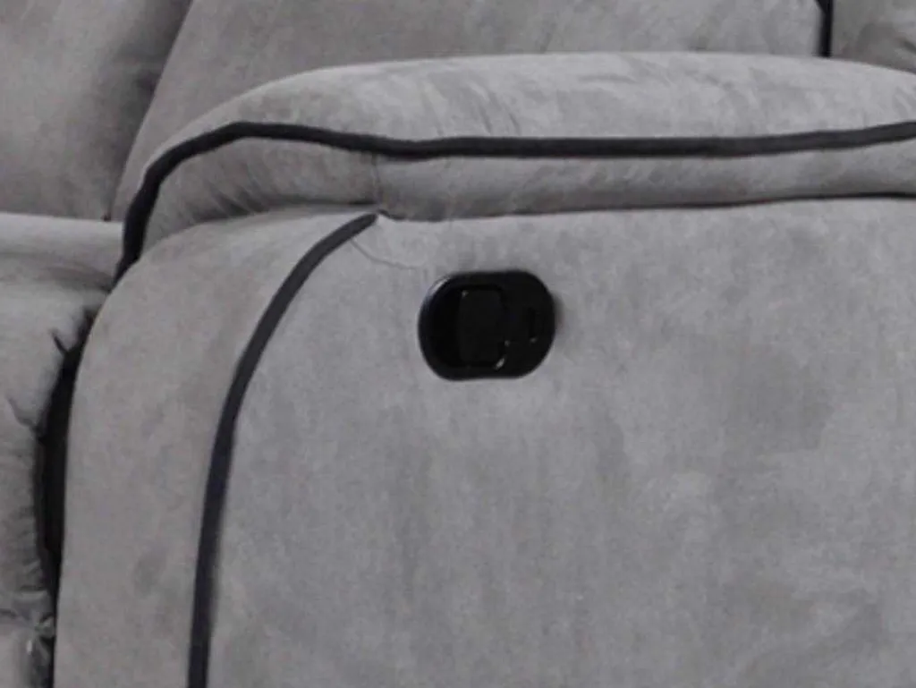 Relaxfauteuil Microvezel Hernani - Grijs-Vente-unique Sale