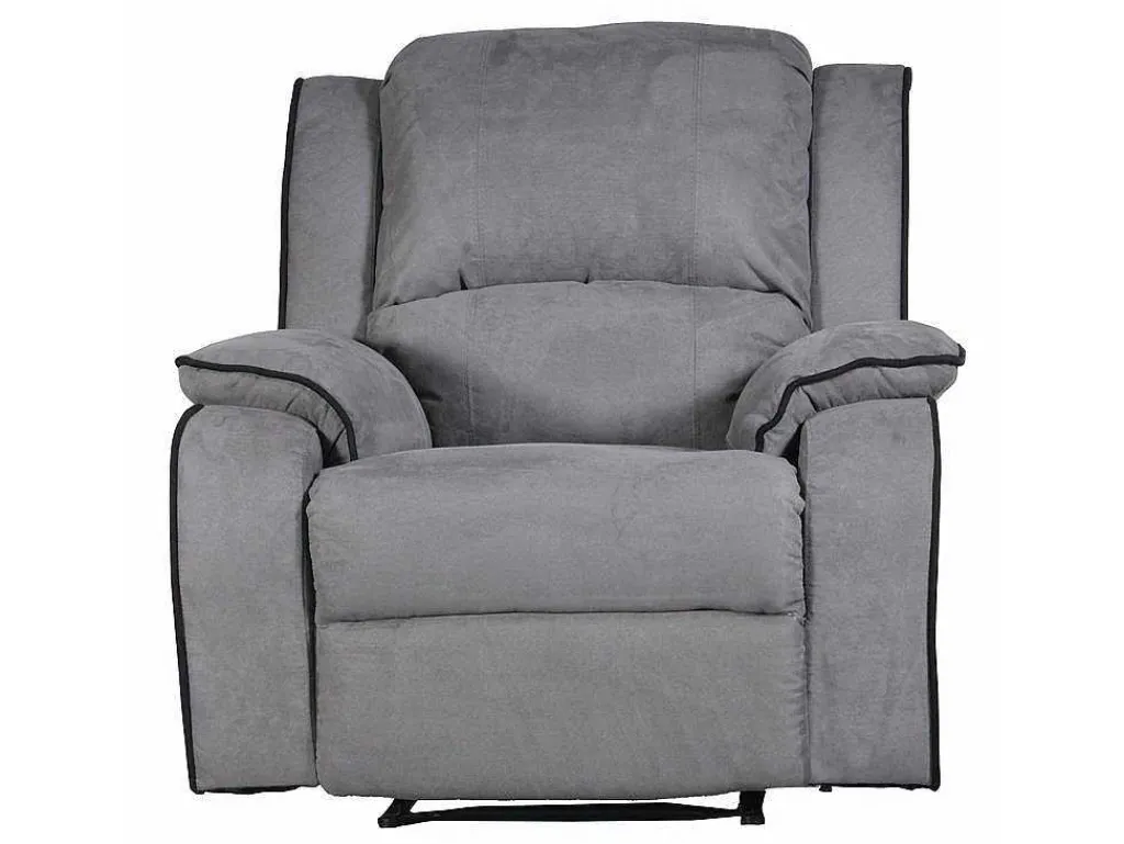 Relaxfauteuil Microvezel Hernani - Grijs-Vente-unique Sale