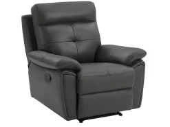 Relaxfauteuil Van Grijs Leer Vineta-Vente-unique Best