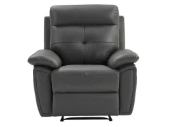 Relaxfauteuil Van Grijs Leer Vineta-Vente-unique Best