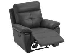 Relaxfauteuil Van Grijs Leer Vineta-Vente-unique Best