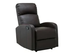 Relaxfauteuil Van Kunstleer Isao - Bruin-Vente-unique