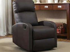 Relaxfauteuil Van Kunstleer Isao - Bruin-Vente-unique
