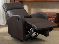 Relaxfauteuil Van Kunstleer Isao - Bruin-Vente-unique