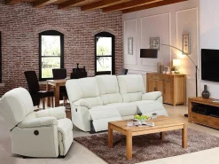 Relaxfauteuil Van Leer Marcis - Ivoor - Elektrisch-Vente-unique Best