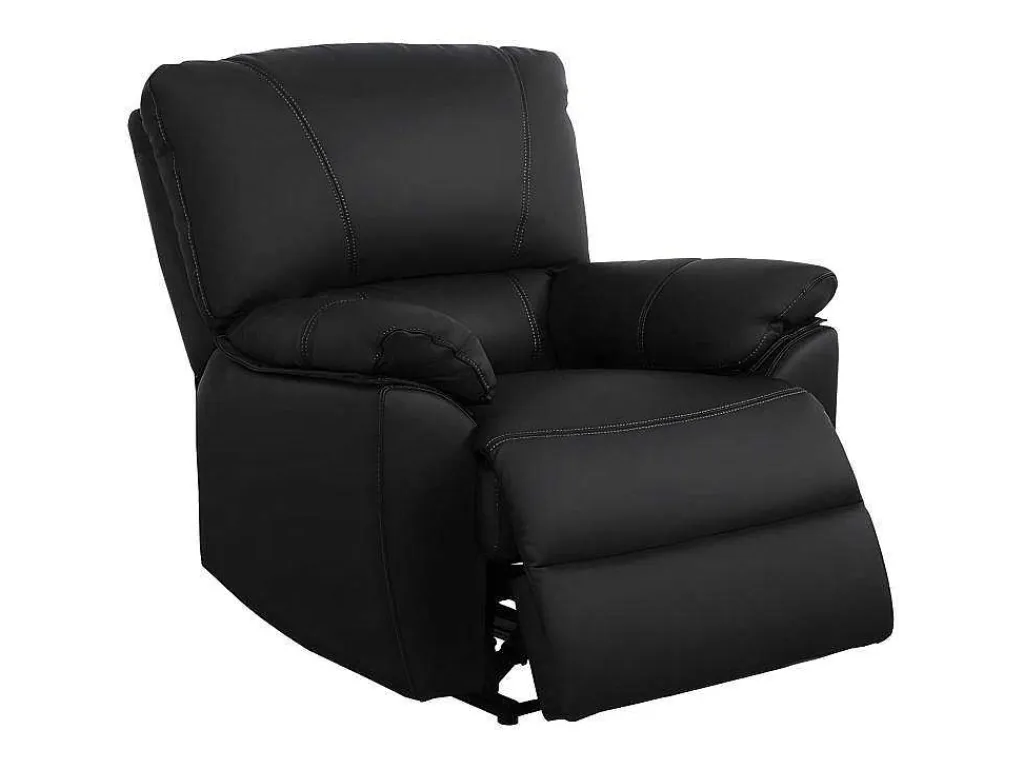 Relaxfauteuil Van Leer Marcis - Zwart - Elektrisch-Vente-unique Sale