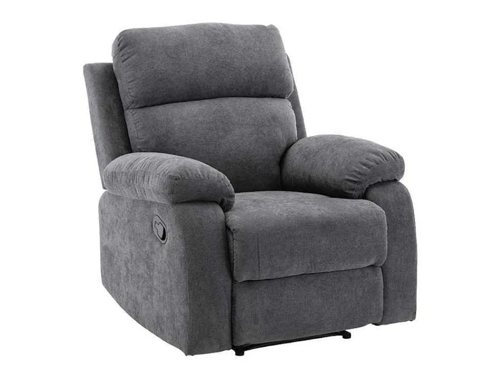 Relaxfauteuil Van Stof Tolzano - Antraciet-Vente-unique Hot