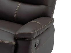 Relaxhoekbank Met Hoek Links Van Bruin Kunstleer Canby-Vente-unique Clearance