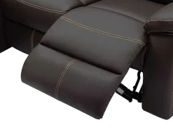 Relaxhoekbank Met Hoek Links Van Bruin Kunstleer Canby-Vente-unique Clearance