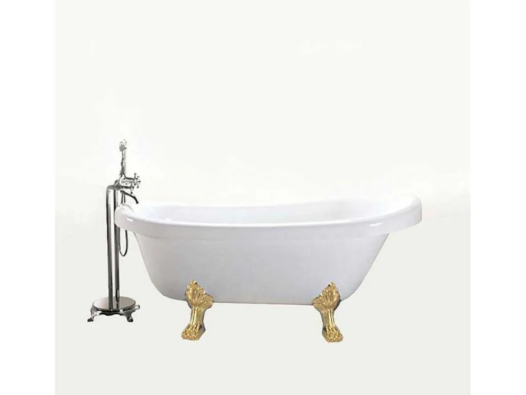 Retro Vrijstaand Bad 170 X 80 Cm Met Gouden Pootjes Marigold-ELITESHOPPING Best