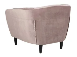 Rian Fauteuil In Dusty Rose Met Zwarte Poten.-Vente-unique Online