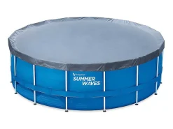 Rond Buisvormig Zwembad Met Cartridge Filterpomp - D457 X H122 Cm - Blauw - Lacanau-Vente-unique