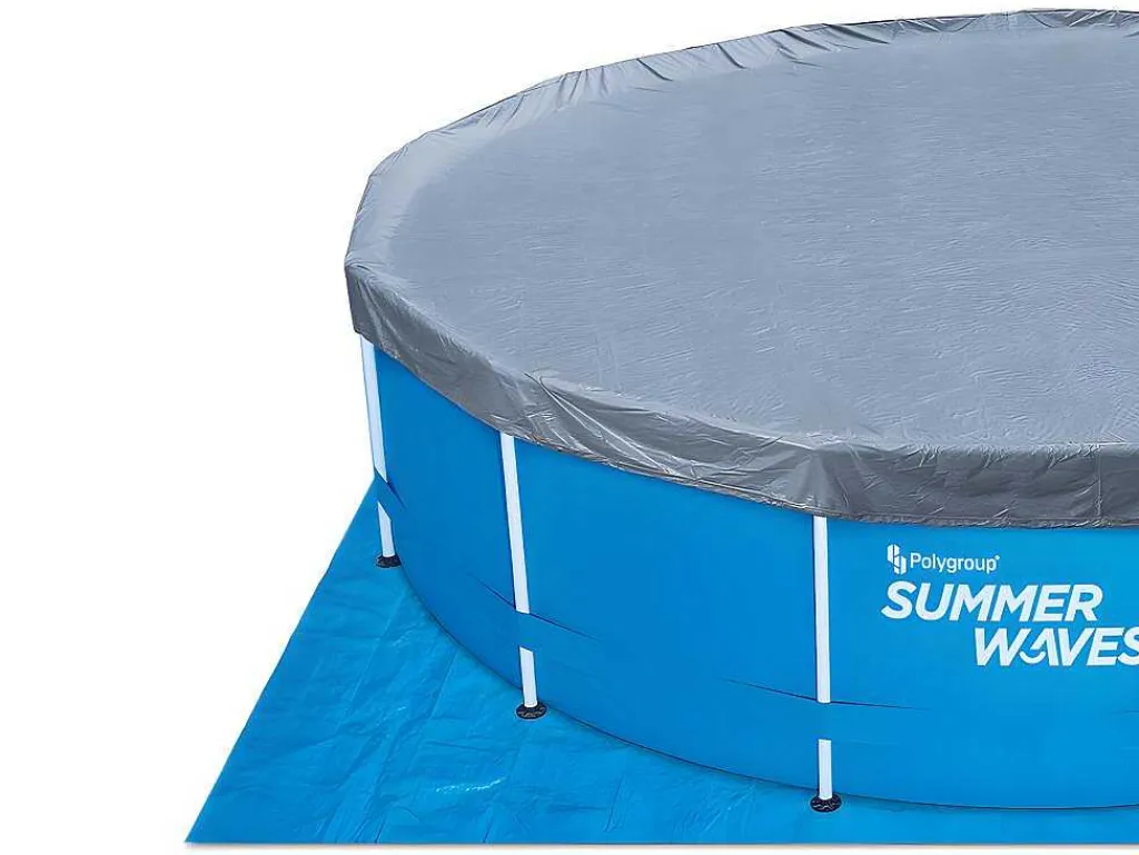 Rond Buisvormig Zwembad Met Cartridge Filterpomp - D457 X H122 Cm - Blauw - Lacanau-Vente-unique