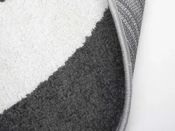 Rond Designtapijt Met Geometrische Motieven Alborg - D. 160 Cm - Grijs En Oker-OZAIA Online