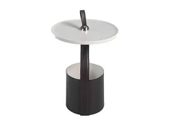 Ronde Chocoladebruine Kunstleren Hoektafel 2067-Angel Cerda Outlet