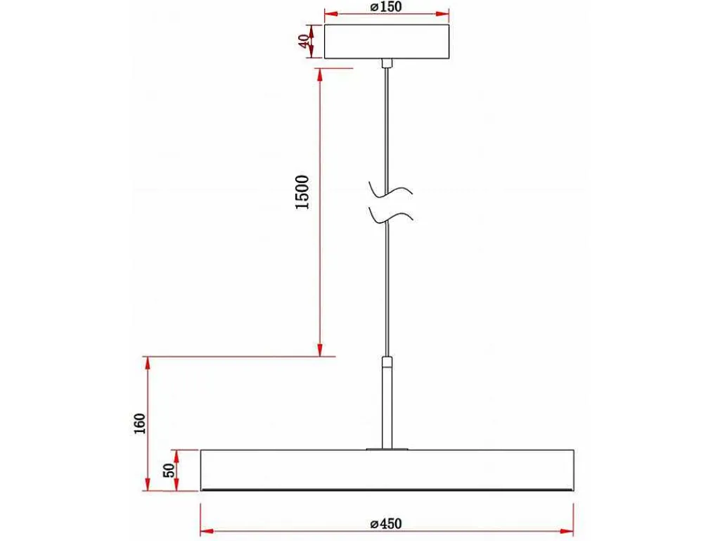 Ronde Design-Hanglamp Met Ledverlichting Van Metaal - D45 Cm - Wit - Vaughan-OZAIA Best