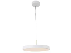 Ronde Design-Hanglamp Met Ledverlichting Van Metaal - D45 Cm - Wit - Vaughan-OZAIA Best
