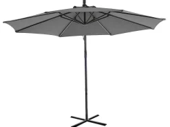 Ronde Hangparasol - Grijs - Staal - Ledverlichting - Diameter: 2,93 M - Pocota-MYLIA Discount