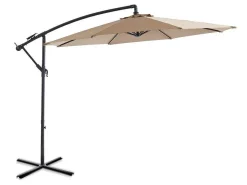 Ronde Hangparasol - Taupe - Staal - Ledverlichting - Diameter: 2,93 M - Pocota-MYLIA Sale