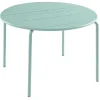 Ronde Metalen Tuintafel Mirmande - D.110 Cm - Amandelgroen-MYLIA