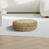 Ronde Poef In Licht, Natuurlijk Rotan Meviso-Vente-unique Discount