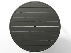Ronde Tuintafel D110 Van Metaal - Donkergrijs - Mirmande-MYLIA Hot