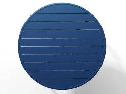 Ronde Tuintafel Mirmande - Metaal - D. 110 Cm - Donkerblauw-MYLIA Outlet