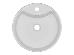 Ronde Wastafel Om Neer Te Zetten Van Wit Keramiek - 40 Cm - Darini-Shower & Design