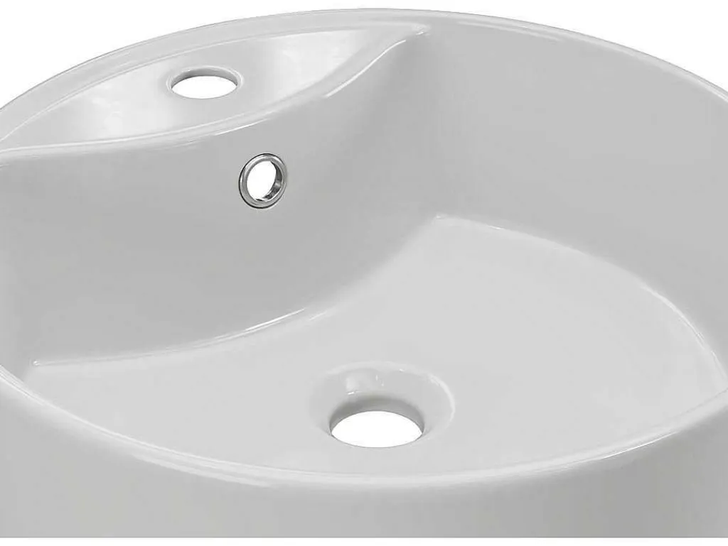 Ronde Wastafel Om Neer Te Zetten Van Wit Keramiek - 40 Cm - Darini-Shower & Design