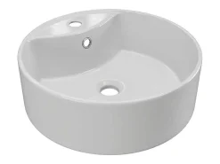 Ronde Wastafel Om Neer Te Zetten Van Wit Keramiek - 40 Cm - Darini-Shower & Design