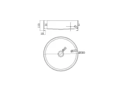 Ronde Wastafel Om Te Plaatsen - Geborsteld Metaal - 38 Cm - Dechatel-Shower & Design Discount