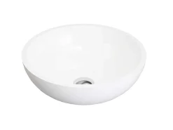 Ronde Wastafel Van Solid Surface - 40 Cm - Wit - Imja-Shower & Design Online