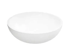 Ronde Wastafel Van Solid Surface - 40 Cm - Wit - Imja-Shower & Design Online