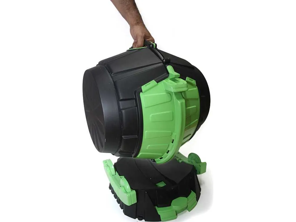 Roterende Compostbak Van 50 Liter Met Opvangbak - L49 X B44 X H57 - Recycool-Vente-unique Best