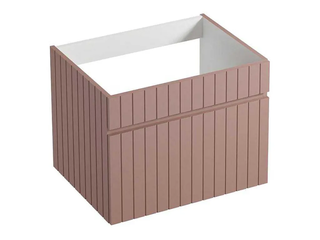 Roze Hangmeubel Onder Wastafel Met Strepen - 60 Cm - Satara-Vente-unique
