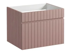 Roze Hangmeubel Onder Wastafel Met Strepen - 60 Cm - Satara-Vente-unique