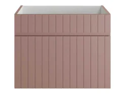 Roze Hangmeubel Onder Wastafel Met Strepen - 60 Cm - Satara-Vente-unique