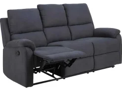 Sabel Bank 3 Persoons Relaxfauteuil Grijs.-Vente-unique Best