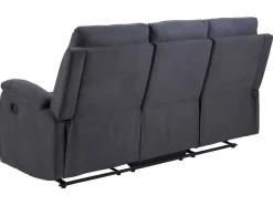 Sabel Bank 3 Persoons Relaxfauteuil Grijs.-Vente-unique Best