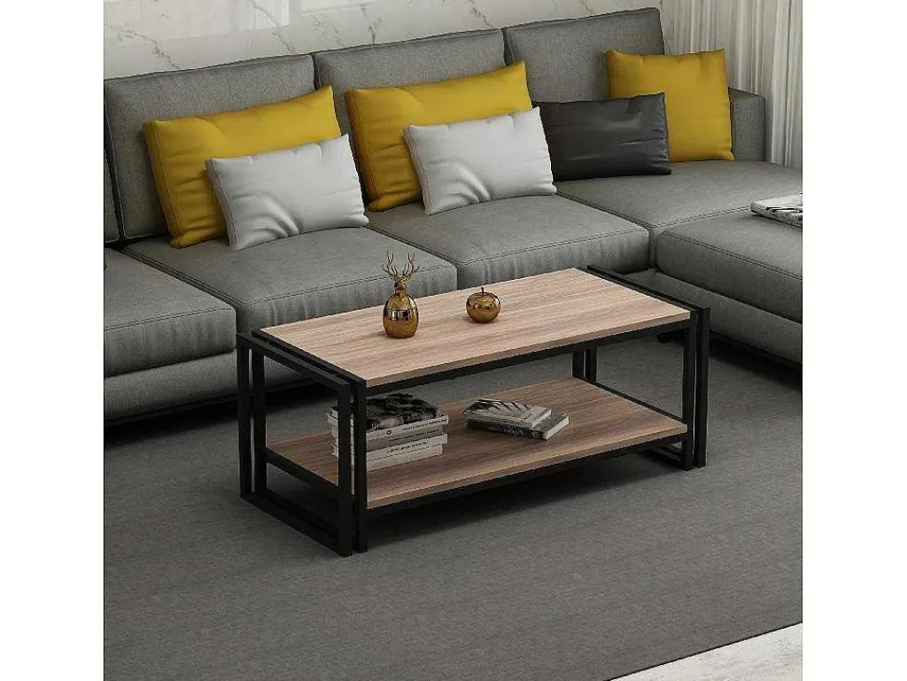 Salontafel Carmela, Walnoten, 102X45X40 Cm,-EPIKASA Clearance