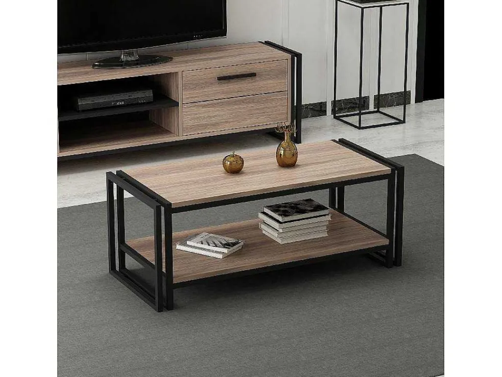 Salontafel Carmela, Walnoten, 102X45X40 Cm,-EPIKASA Clearance