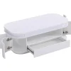 Salontafel Met 4 Kasten En 1 Lade - Leds - Mdf - Witgelakt - Vandana-Vente-unique Clearance