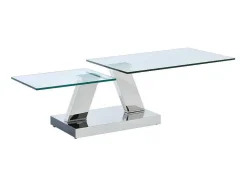 Salontafel Met Draaiblad Oyrus - Gehard Glas & Metaal-Maison Céphy Discount
