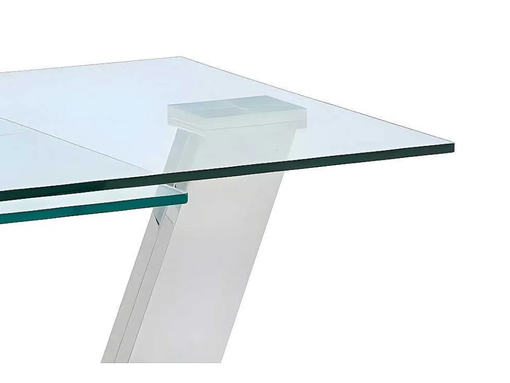 Salontafel Met Draaiblad Oyrus - Gehard Glas & Metaal-Maison Céphy Discount
