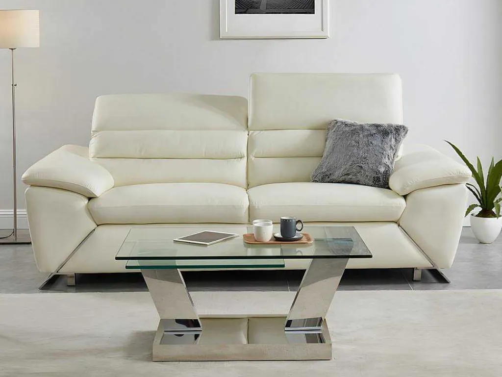 Salontafel Met Draaiblad Oyrus - Gehard Glas & Metaal-Maison Céphy Discount
