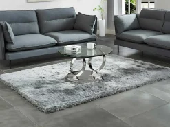 Salontafel Met Draaiblad Joline - Gehard Glas En Metaal-Maison Céphy Clearance