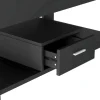 Salontafel Met Een Lade - Glazen Blad - Zwart-ModernLuxe Discount
